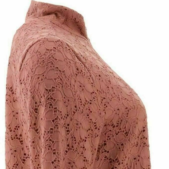 NWT DENIM & CO ROSE LACE ZIP FRONT JACKET SMALL - Picture 5 of 11